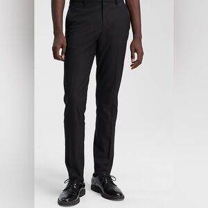 Calvin Klein Black Men's Slim Fit Stretch Dress Pants - Size 33x32